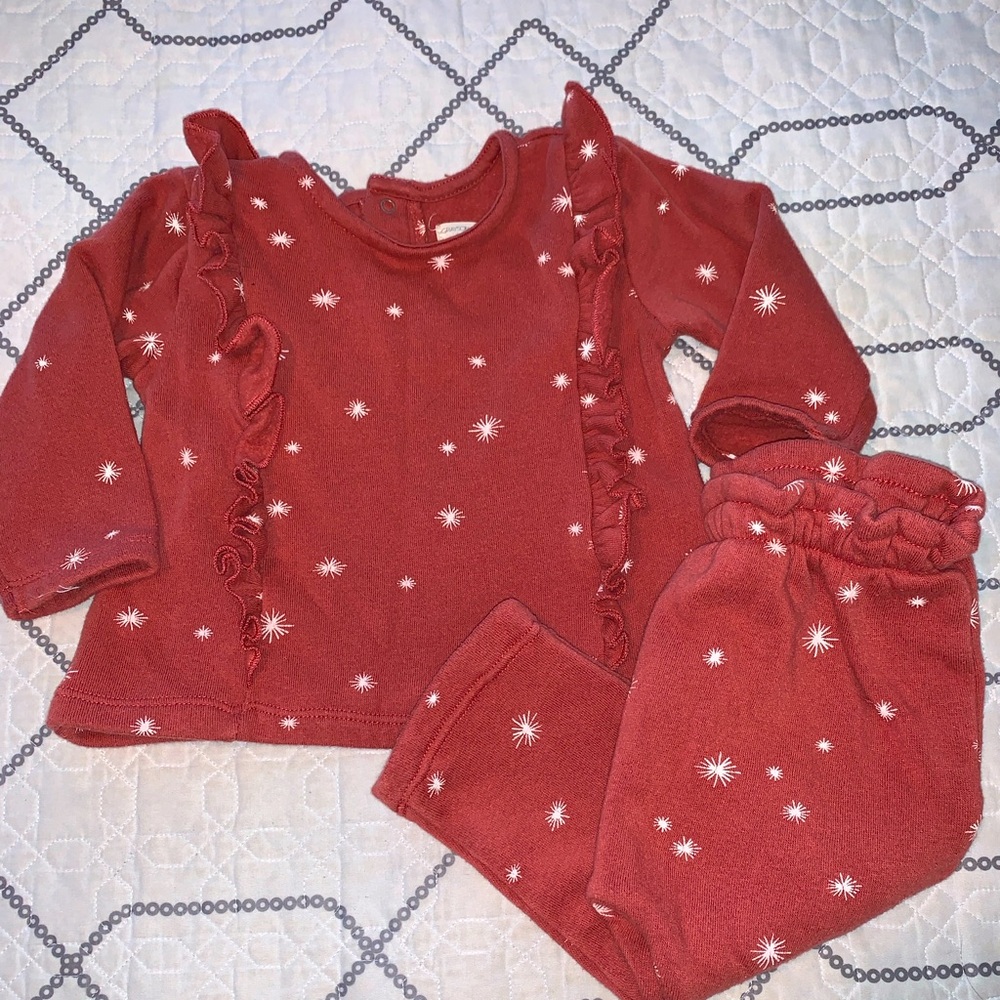 Grayson Collection | baby girl | Rust shade | White stars